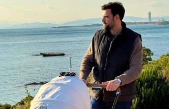 Νίκος Πολυδερόπουλος και γιος