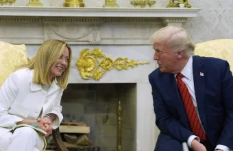 Τζόρτζια Μελόνι και Τραμπ