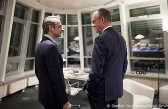 Συνάντηση Μητσοτάκη με Μερτς Βερολίνο