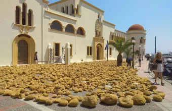 Κτήριο Καλύμνου με σφουγγάρια