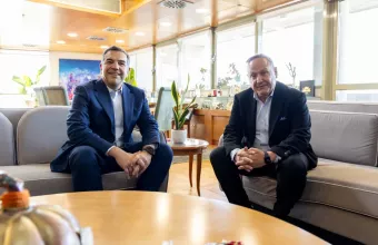 Αλέξης Τσίπρας και Στέλιος Αγγελούδης