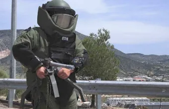 Πολεμικό βλήμα σε οικόπεδο στον Εύοσμο