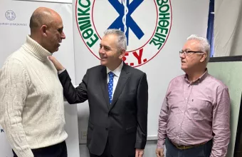 Ο Μάξιμος Χαρακόπουλος επισκέφθηκε το ΕΚΑΒ Θεσσαλίας κι ευχαρίστησε το προσωπικό