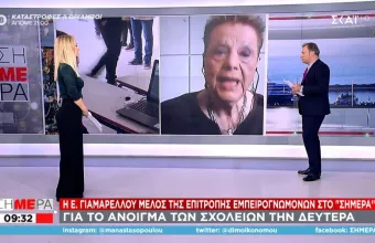 Γιαμαρέλλου-ΣΚΑΪ: Πιθανό να πάμε και σε πάνω από 50.000 κρούσματα