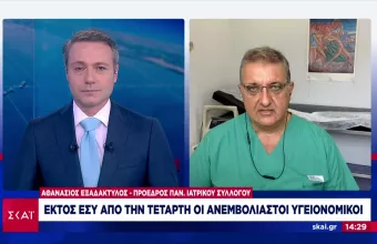 Εξαδάκτυλος-ΣΚΑΪ: Δεν είναι ώρα για κινητοποιήσεις-Να αντιληφθούμε τι λέει η επιστήμη