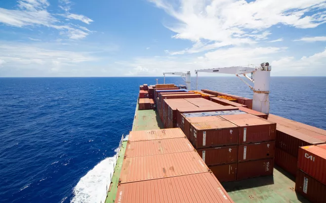 Φορτηγό πλοίο κοντέινερ