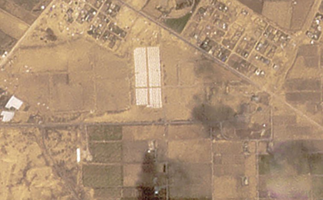 Δορυφορικές εικόνες από νέο προσφυγικό καταυλισμό στη Χαν Γιουνίς ενώ επίκειται η επίθεση στη Ράφα