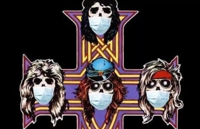 Οι Guns N' Roses με μάσκες για τον κορωνοϊό