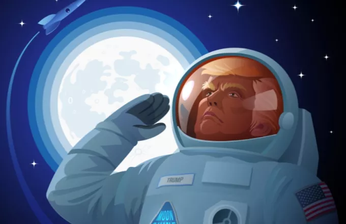 Το φεγγάρι πάνωθέ μου: Eνόχληση Μόσχας για διάταγμα Τραμπ - Οικειοποιείται τους σεληνιακούς πόρους