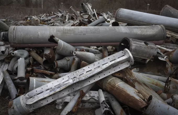 Fragments of Russian missiles