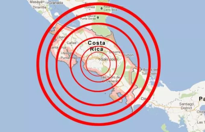 Νέα σεισμική δόνηση στην Κόστα Ρίκα
