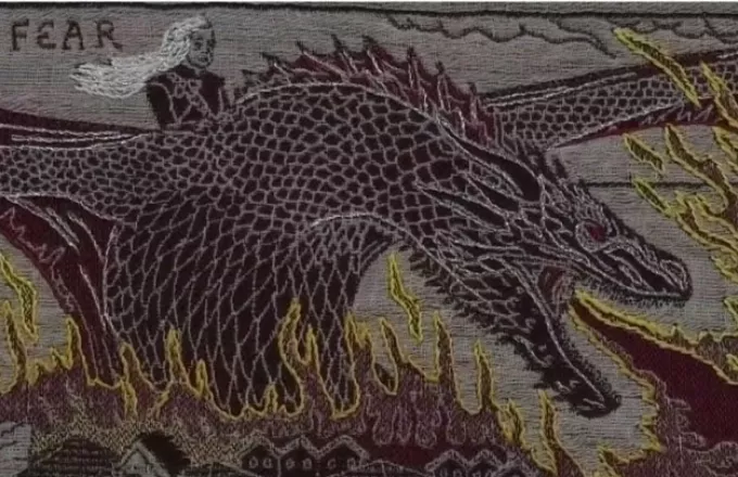 Εντυπωσιακή ταπετσαρία αλά Μπαγιέ εξιστορεί το Game of Thrones