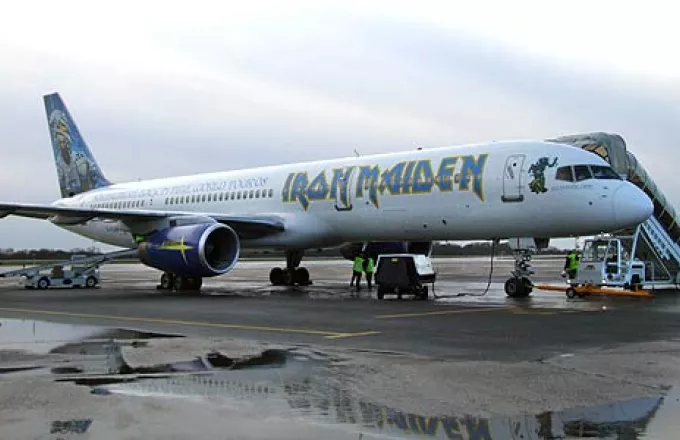 Το αεροπλάνο των Iron Maiden στην Ελλάδα!