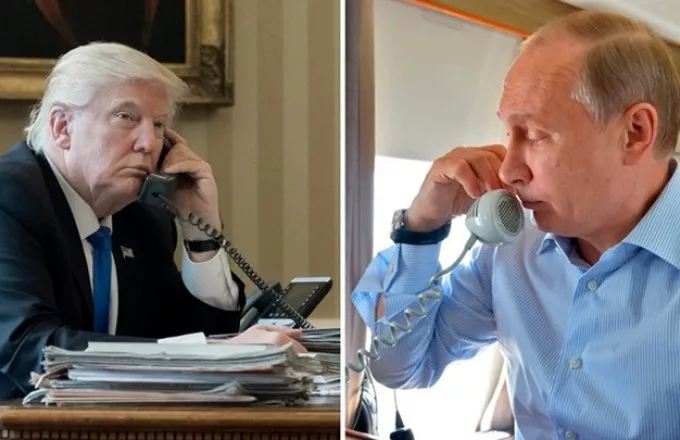 Μακρά τηλεφωνική επικοινωνία Τραμπ με Πούτιν