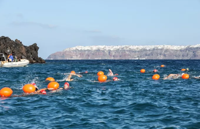  Open Water Swimming by Vikos photo @ Santorini Experience (photo by Babis Giritziotis)