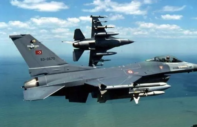 Δύο τουρκικά F-16 πέταξαν πάνω από την Κίναρο