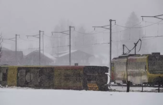 Καταιγίδα που σπάει ρεκόρ στην Ελβετία - Οχτώ τραυματίες από εκτροχιασμό