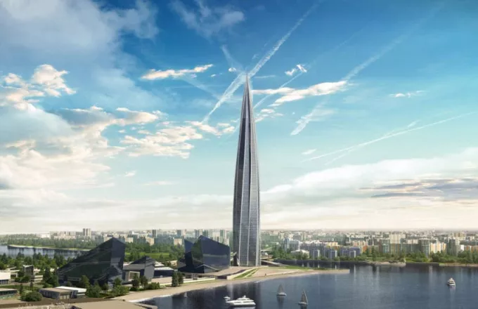 Στην Αγία Πετρούπολη ο ψηλότερος ουρανοξύστης της Ευρώπης ύψους 462 μέτρων