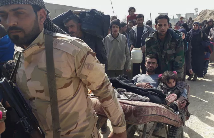 Συρία: Τουλάχιστον 20.000 άμαχοι έχουν εγκαταλείψει σήμερα την Ανατ. Γούτα 
