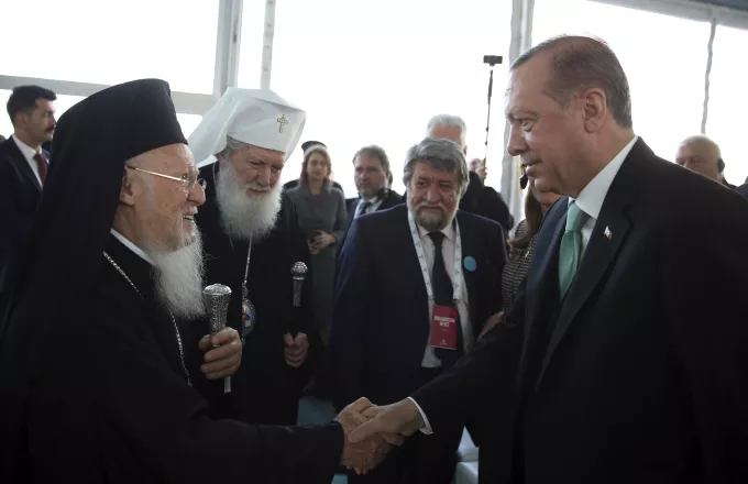Με τον Οικουμενικό Πατριάρχη Βαρθολομαίο συναντάται ο Ερντογάν στην Άγκυρα