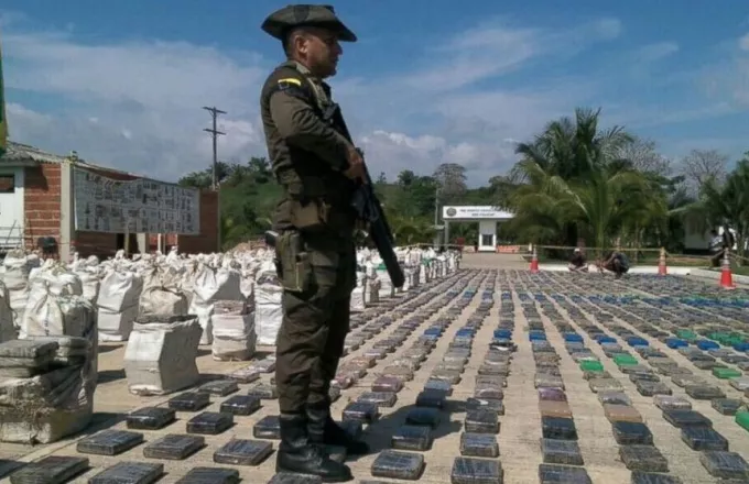 Κολομβία: Οι αρχές κατάσχεσαν δύο τόνους κοκαΐνης 