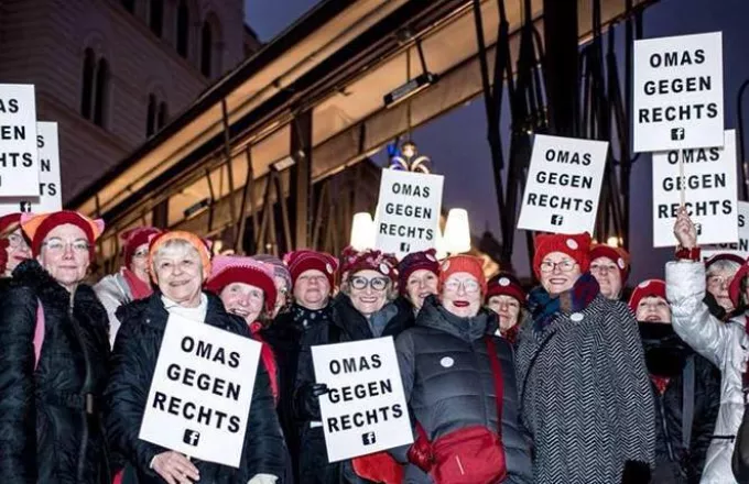 Γιαγιάδες εν δράσει κατά της άκρας δεξιάς στην Αυστρία