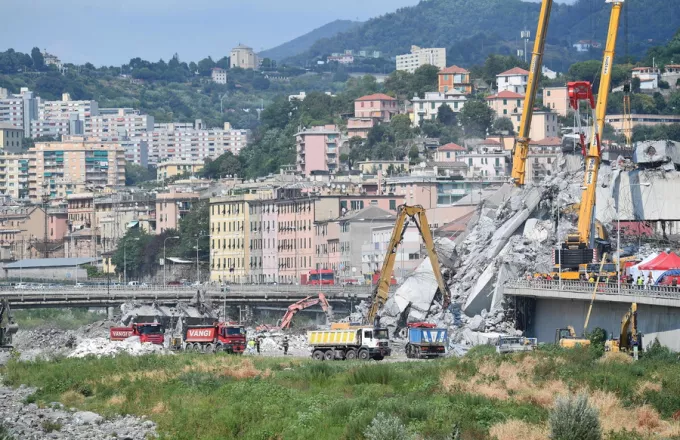 Ιταλία: Στους 43 ο απολογισμός των νεκρών στην κατάρρευση της γέφυρας 