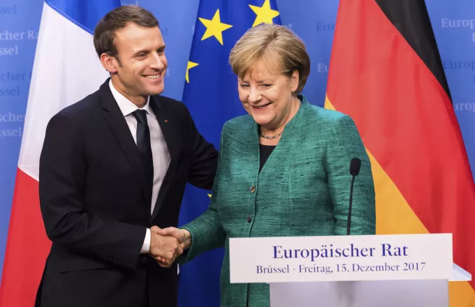 Συνάντηση Μέρκελ - Μακρόν στο Παρίσι για το μέλλον της Ευρώπης