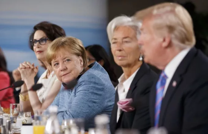 Μέρκελ: Απογοητευτική και κάπως θλιβερή η απόφαση Τραμπ να αποσυρθεί από το κοινό ανακοινωθέν της G7 με ανάρτηση στο Twitter