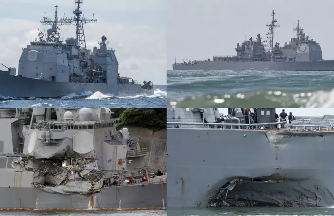 Δίωξη κατά στελεχών των αμερικανικών πλοίων που ενεπλάκησαν σε δυστυχήματα