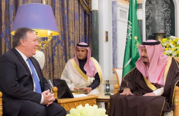 Συνομιλία Πομπέο με τον πρίγκιπα της Σαουδικής Αραβίας