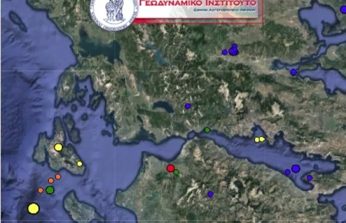 Έντονη σεισμική δραστηριότητα με δονήσεις σε Κεφαλονιά, Πάτρα και Σποράδες