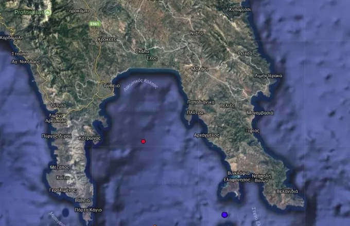 Σεισμός 4,6 Ρίχτερ ανοιχτά της Λακωνίας