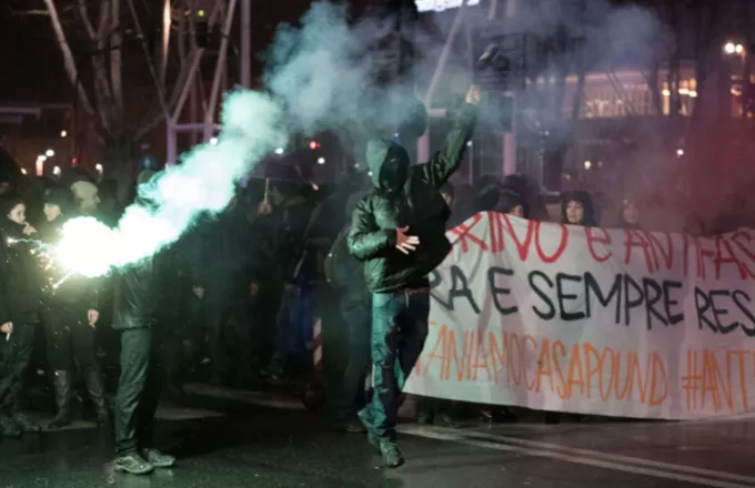 Τορίνο: Άγριες συγκρούσεις μεταξύ αστυνομικών και αντιφασιστικών οργανώσεων