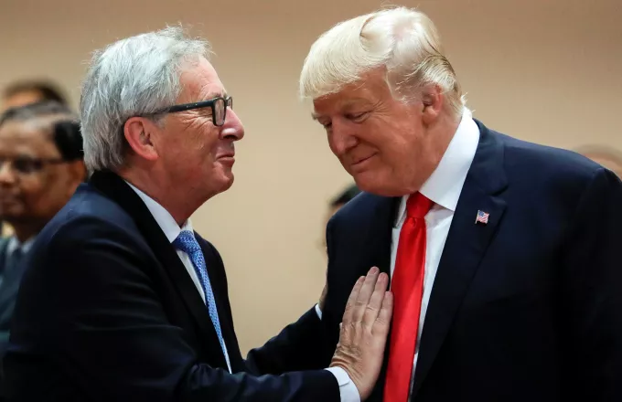 Συνάντηση Τραμπ με Γιούνκερ εν μέσω τριβών μεταξύ ΗΠΑ και ΕΕ  