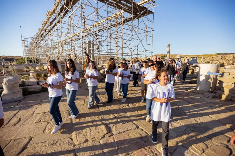 Το Διεθνές Θεματικό Δίκτυο Εκπαίδευσης για την Αειφορία «Myth2Space» δημιουργήθηκε με εφαλτήριο την ALPHA MISSION - ΔELOS © WHF/Stephan Talneau