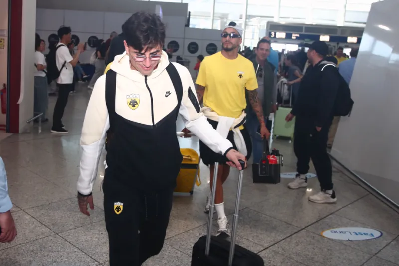 Η αναχώρηση της ΑΕΚ για τη Μαδρίτη 