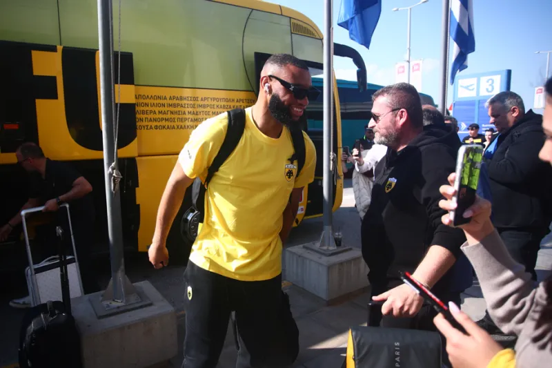 Η αναχώρηση της ΑΕΚ για τη Μαδρίτη 