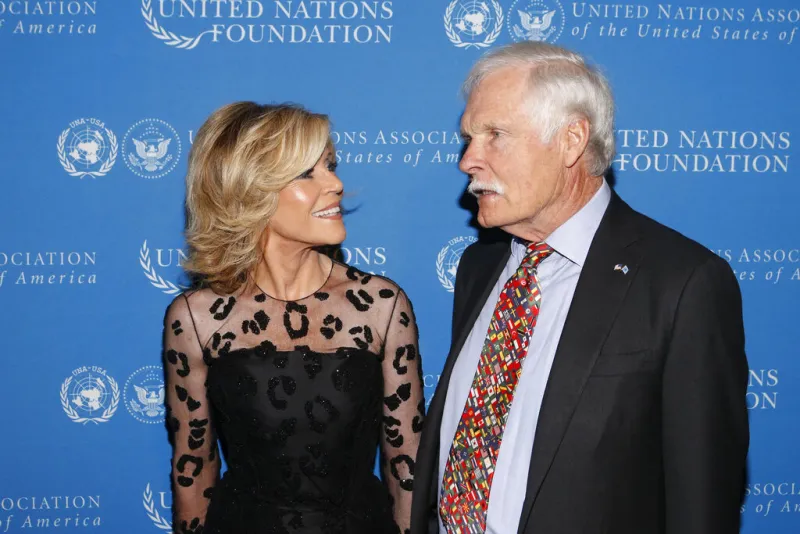 Jane Fonda and Ted Turner