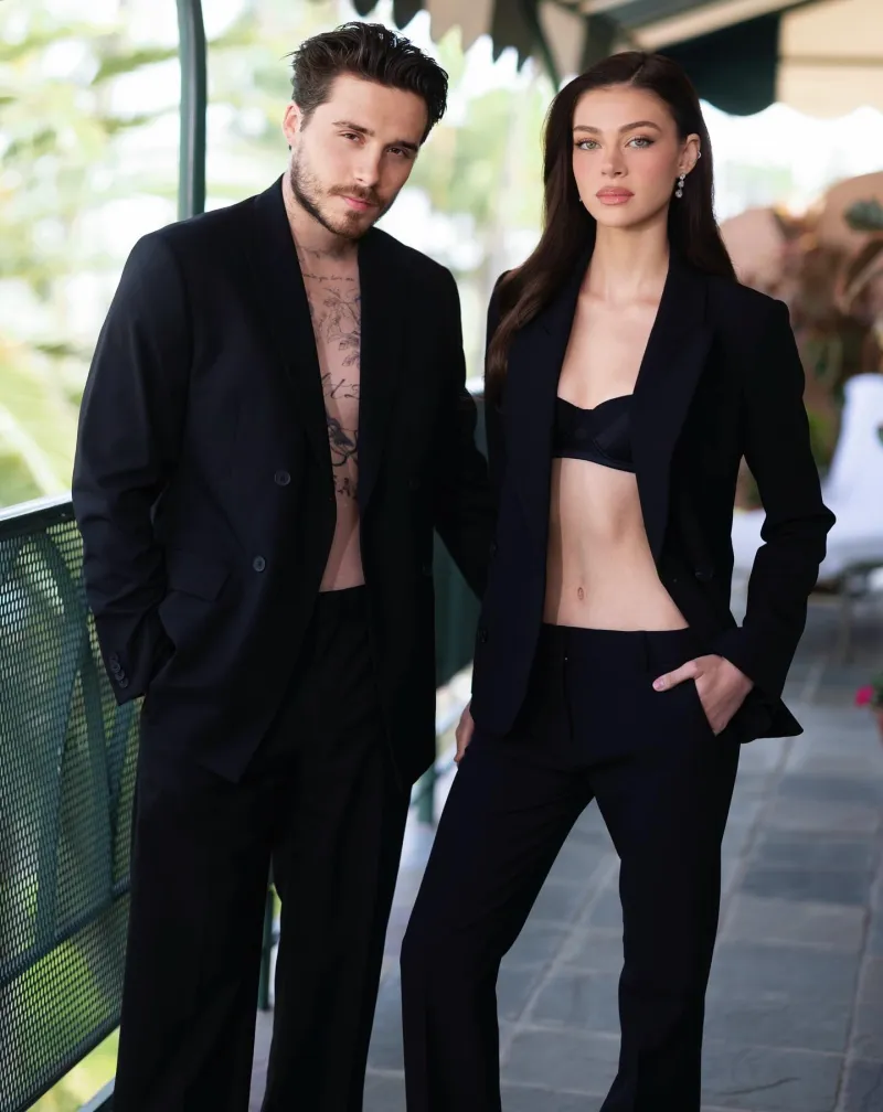 Ο Μπρούκλιν Μπέκαμ με τη σύζυγό του 