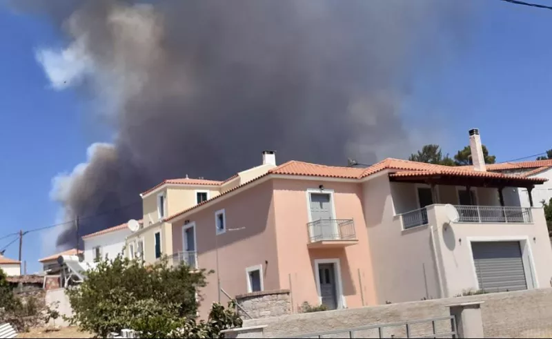 Φωτιά στη Βρίσα