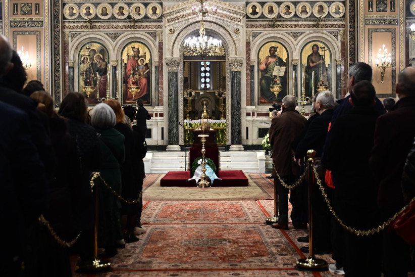 Θεία λειτουργία για τον Μακαριστό Αρχιεπίσκοπο Αλβανίας Αναστάσιο στη Μητρόπολη Αθηνών