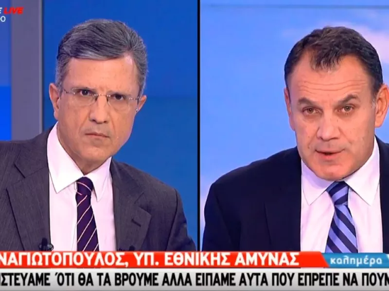 Παναγιωτόπουλος στον ΣΚΑΪ: Τι μάς είπε ο Ερντογάν – Το ΥΠΕΘΑ δεν είναι περιστερώνας 