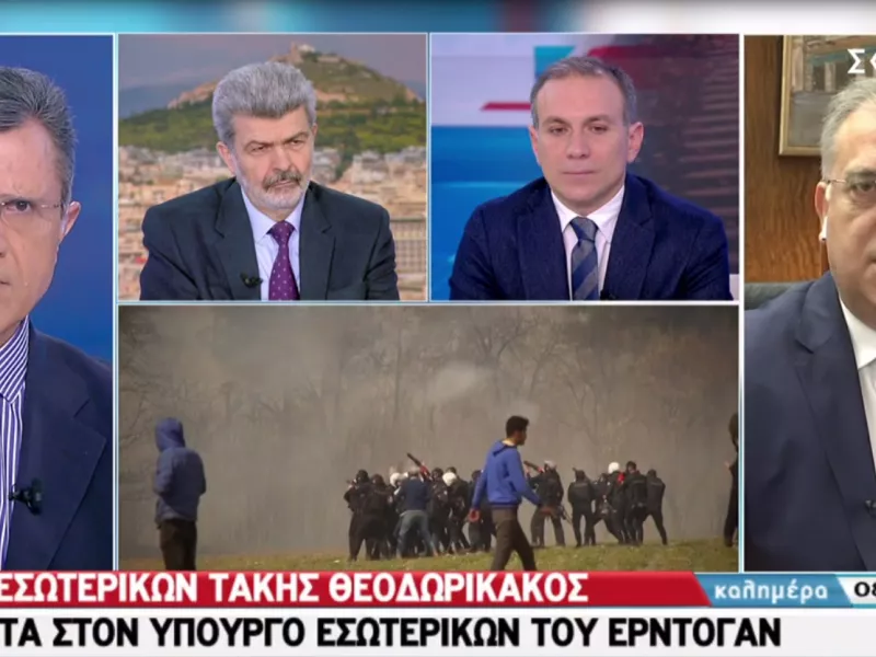 Θεοδωρικάκος στον ΣΚΑΪ: Απαντάμε με αποφασιστικότητα στον Ερντογάν