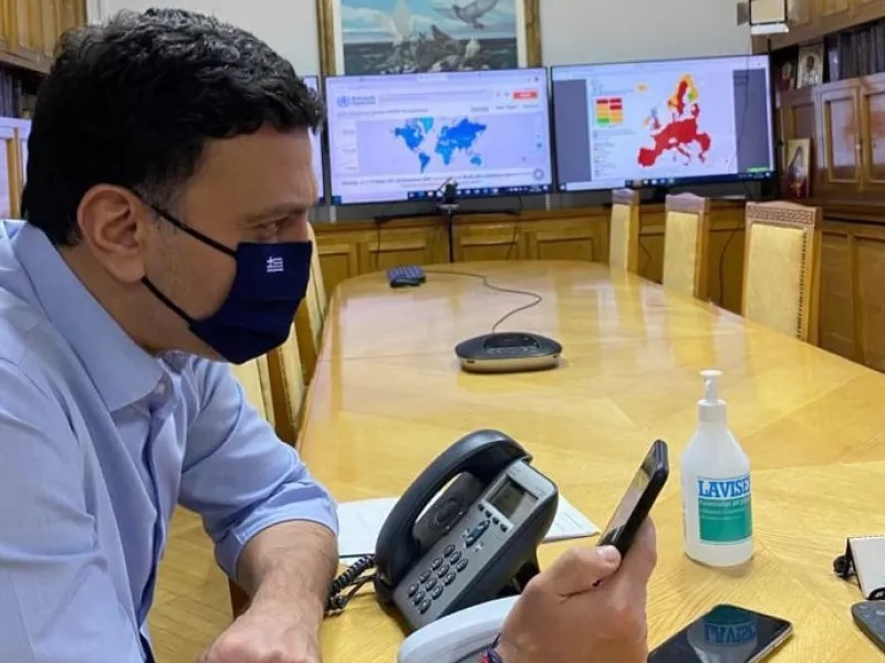 Τηλεδιάσκεψη Κικίλια με τον γερμανό ομόλογό του Γενς Σπαν