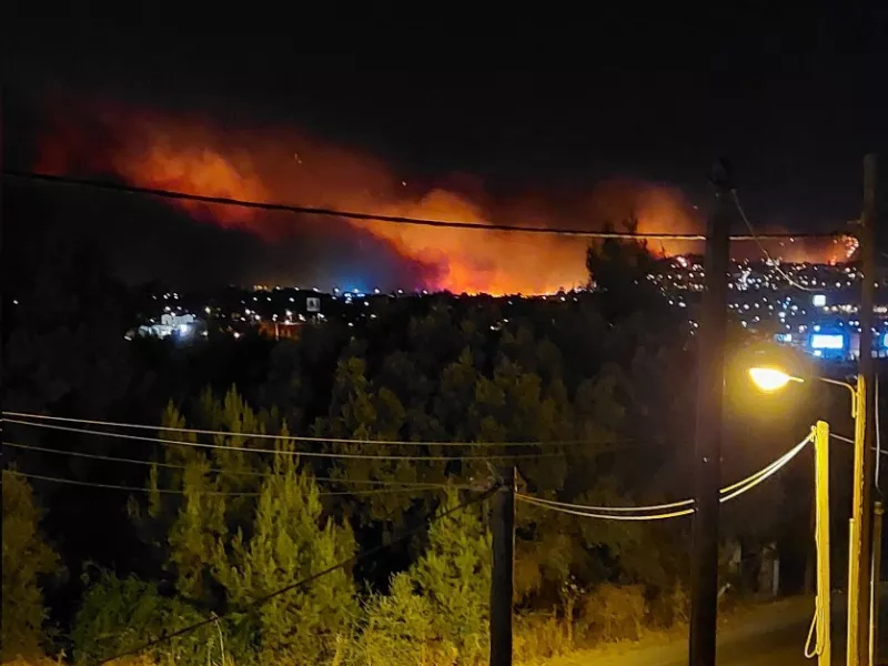 Καταγγελία για εμπρησμό στην Παλλήνη 