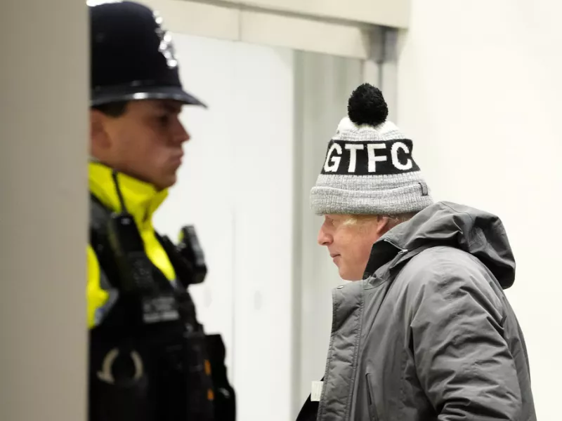 Britain's former Prime Minister Boris Johnson