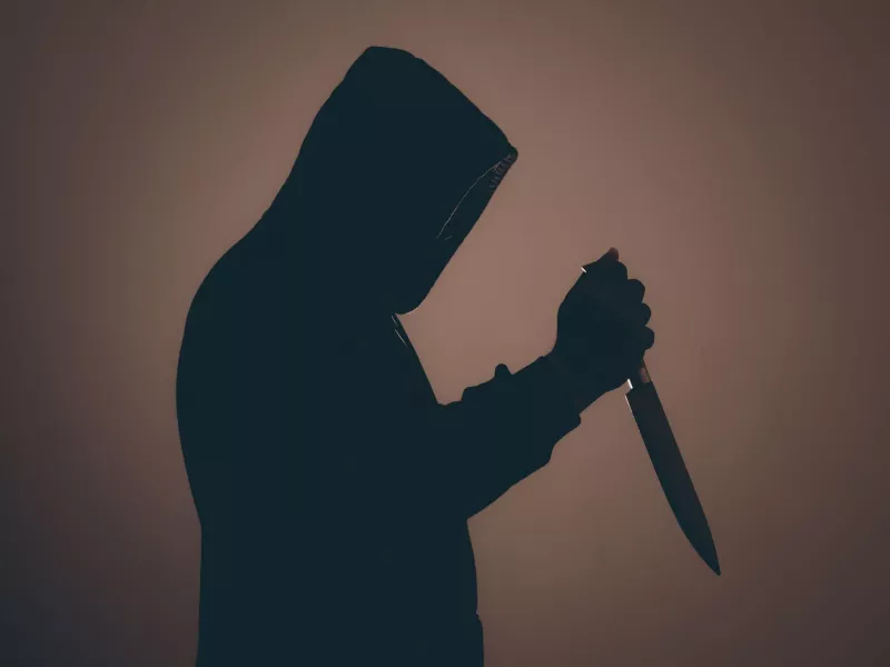 Σιλουέτα με μαχαίρι