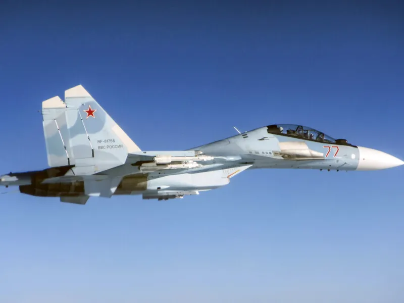  Russian Su-30 Flanker fighter 