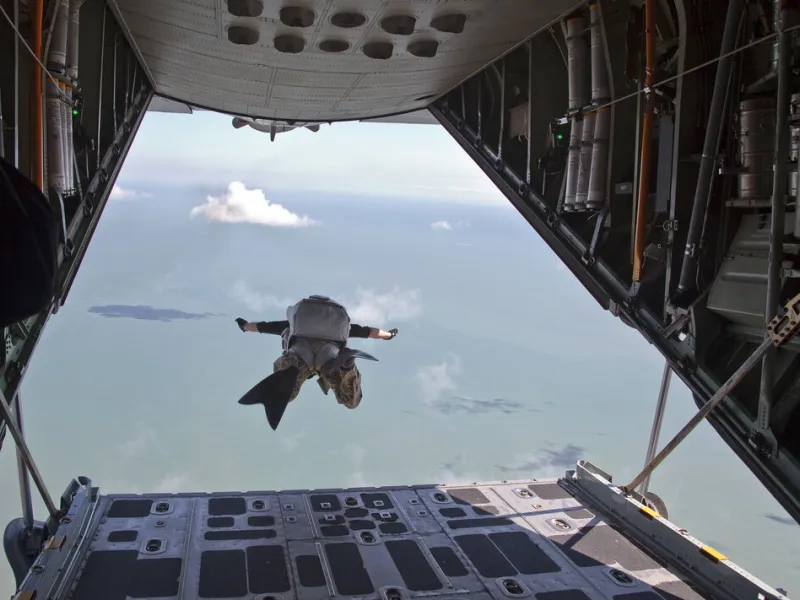 U.S. Air Force Reserve Pararescue members